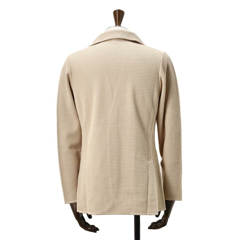 ラルディーニLARDINIニットジャケットメンズ2つ釦シングルフロントALJM56ウール100%ベージュカーディガンブート二エール付国内正規品でらでら公式ブランド