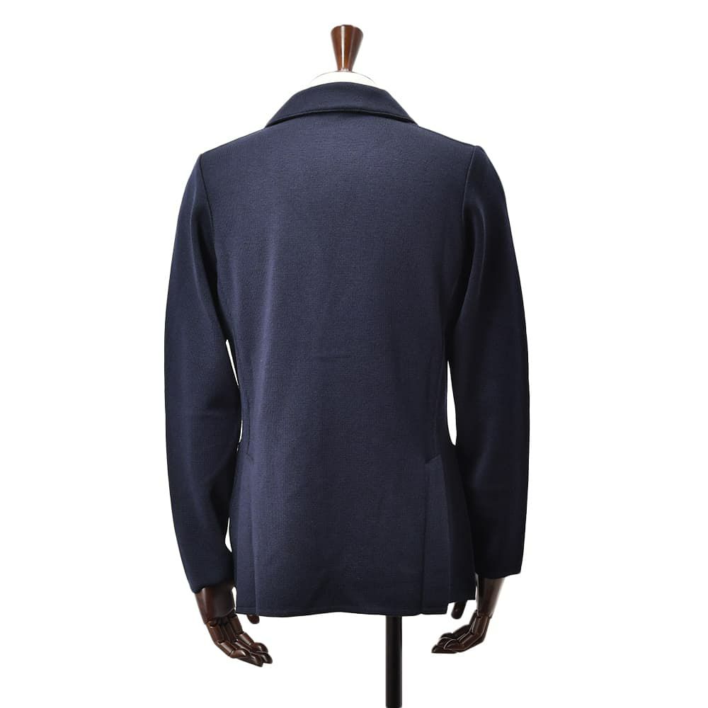 ラルディーニLARDINIニットジャケットメンズ2つ釦シングルフロントALJM56ウール100%ネイビーカーディガンブート二エール付国内正規品でらでら公式ブランド