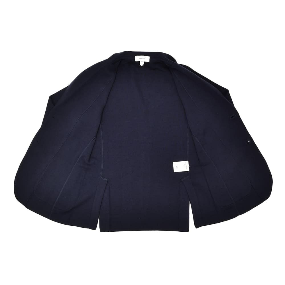 ラルディーニLARDINIニットジャケットメンズ2つ釦シングルフロントALJM56ウール100%ネイビーカーディガンブート二エール付国内正規品でらでら公式ブランド