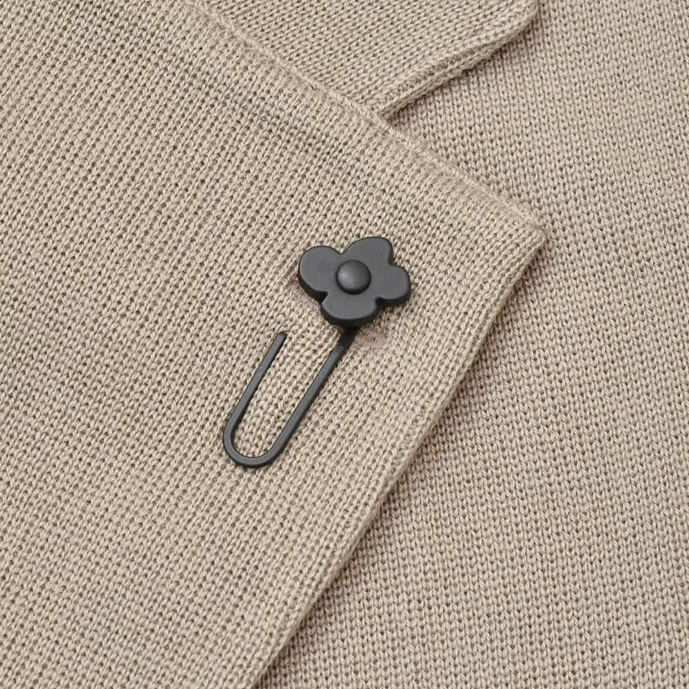 ラルディーニLARDINIニットジャケットメンズ2つ釦シングルフロントALJM56ウール100%グレージュカーディガンブート二エール付国内正規品でらでら公式ブランド