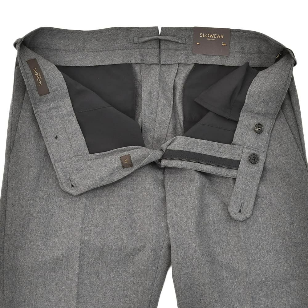 インコテックスINCOTEXスラックスメンズウールパンツ35型ウールポリエステルテクノウールサキソニーミドルグレースリムフィット国内正規品でらでら公式ブランド