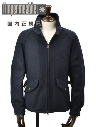 リンペルメアビレ l'impermeabile スタンドカラーブルゾン メンズ　ジップアップアウター NICK ニック NEW LODEN ニューローデン ネイビー 紺 メルトンウール生地 ラグランスリーブ 国内正規品 でらでら 公式ブラン