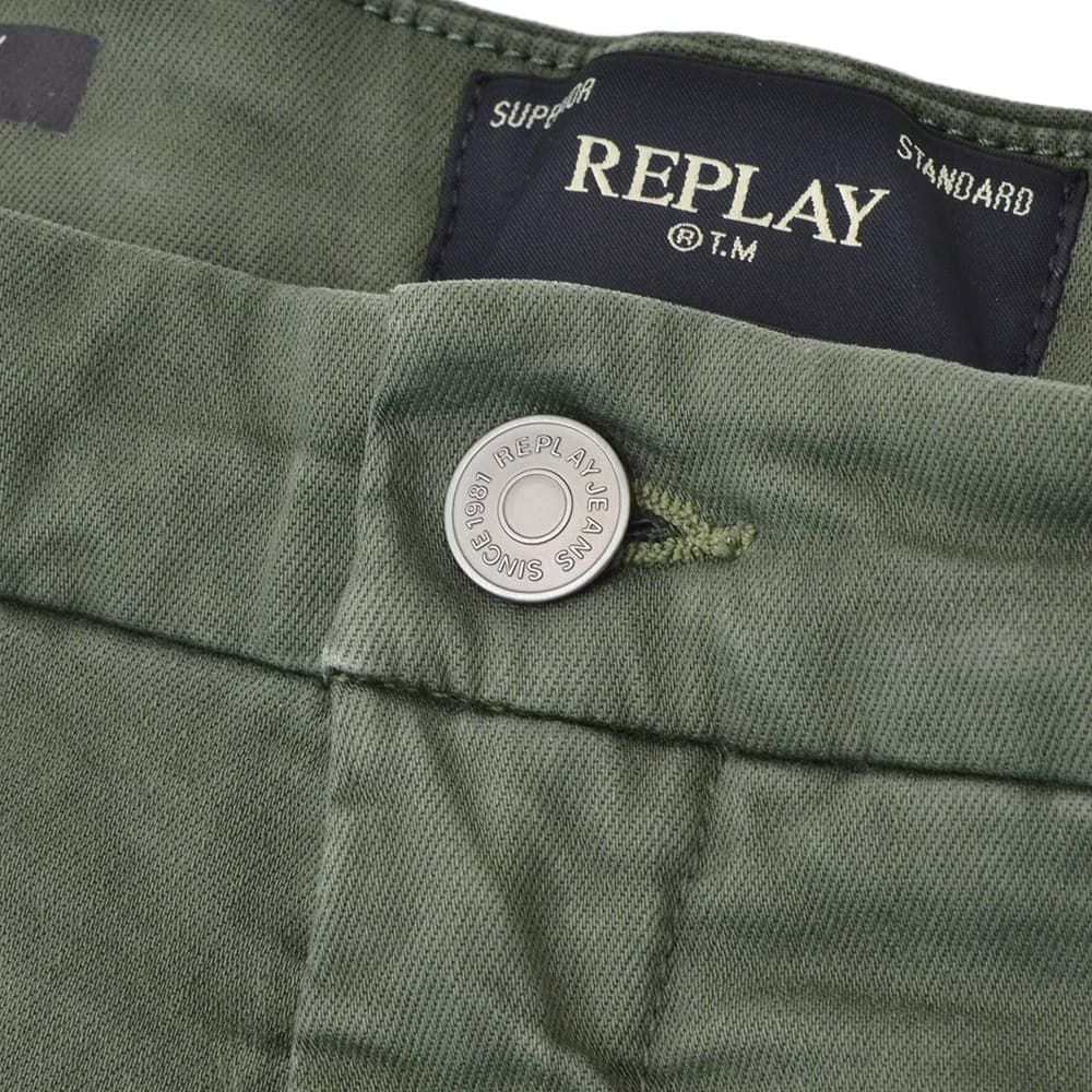 リプレイREPLAYカラーデニムメンズBENNIベニーモデルX-L.I.T.E.+シリーズコットンストレッチアッシュグレーレギュラーテーパードシルエットミドルオンス国内正規品でらでら公式ブランド