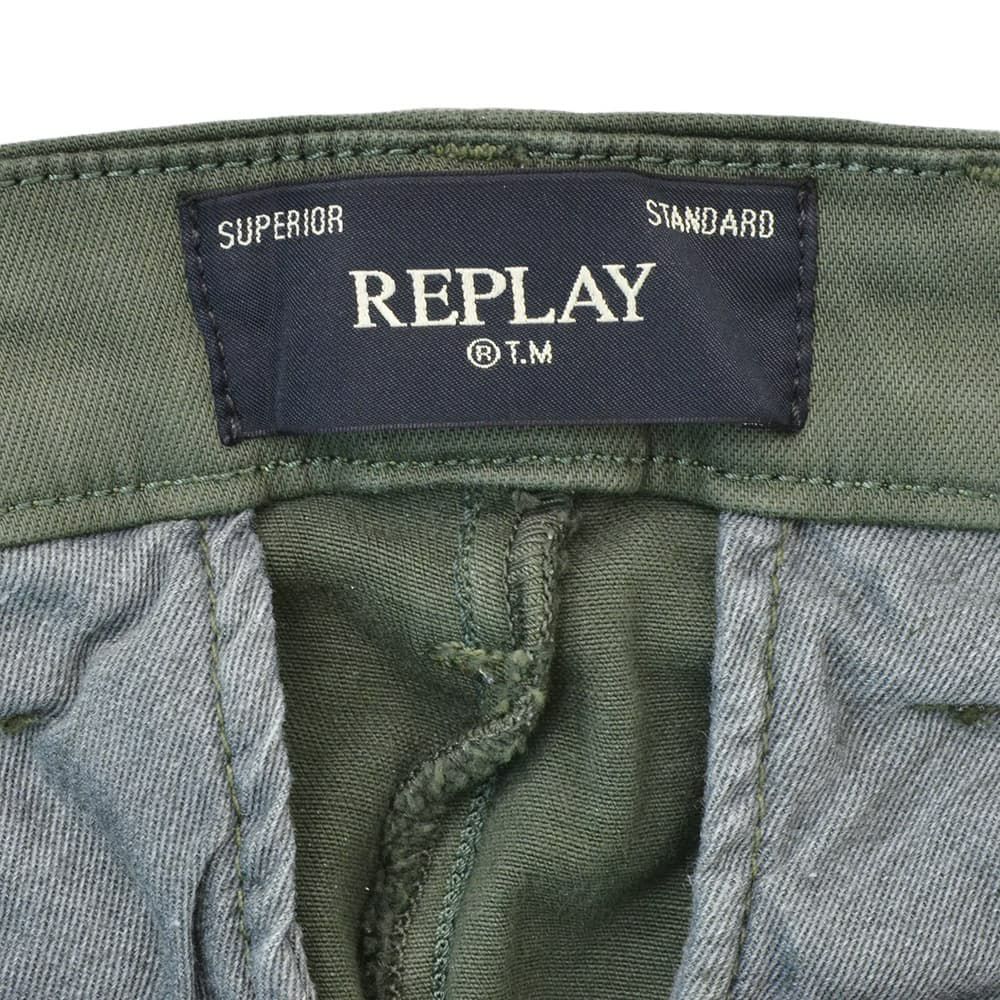 リプレイREPLAYカラーデニムメンズBENNIベニーモデルX-L.I.T.E.+シリーズコットンストレッチアッシュグレーレギュラーテーパードシルエットミドルオンス国内正規品でらでら公式ブランド