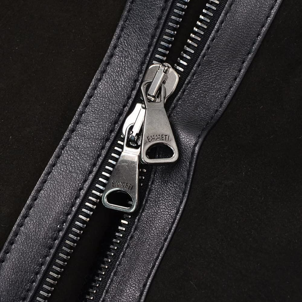 エンメティEMMETIフライトジャケットメンズM-3型ブルゾンオーウェルORWELLスペシャルムートンブラック黒レギュラーカラー数量限定国内正規品でらでら公式ブランド