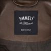 エンメティEMMETIシングルライダースジャケットメンズレザーブルゾンJURIユリスペシャルラムナッパレザーブラウン茶ショート丈数量限定国内正規品でらでら公式ブランド