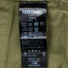 レッドカードトーキョーREDCARDTOKYOチノパンツメンズSlackスラックコットンストレッチ1プリーツセンタークリースオリーブスリムテーパードでらでら公式ブランド