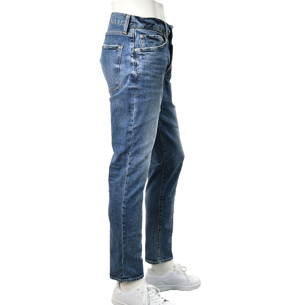 レッドカードトーキョーREDCARDTOKYOデニムパンツメンズスリムテーパードジーンズリズムRhythmストレッチデニムミッドブルーヴィンテージ加工でらでら公式ブランド