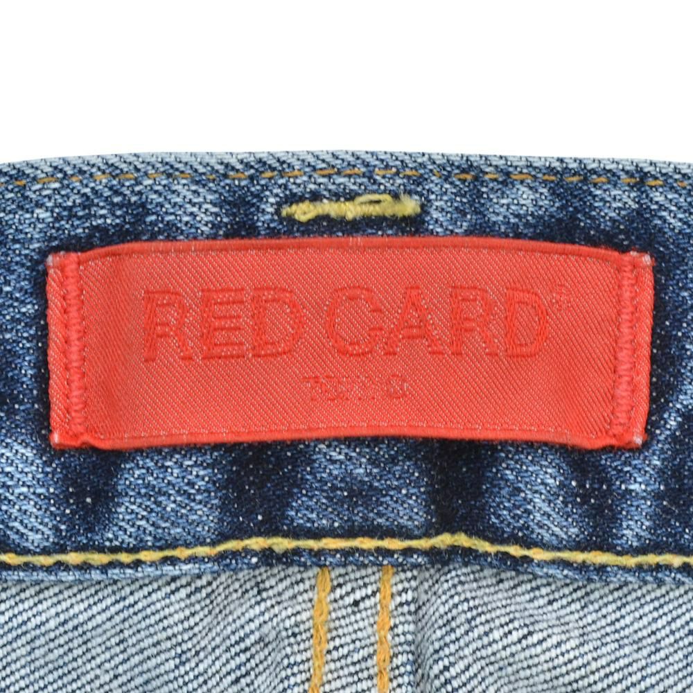 レッドカードトーキョーREDCARDTOKYOデニムパンツメンズスリムテーパードジーンズリズムRhythmストレッチデニムミッドブルーヴィンテージ加工でらでら公式ブランド