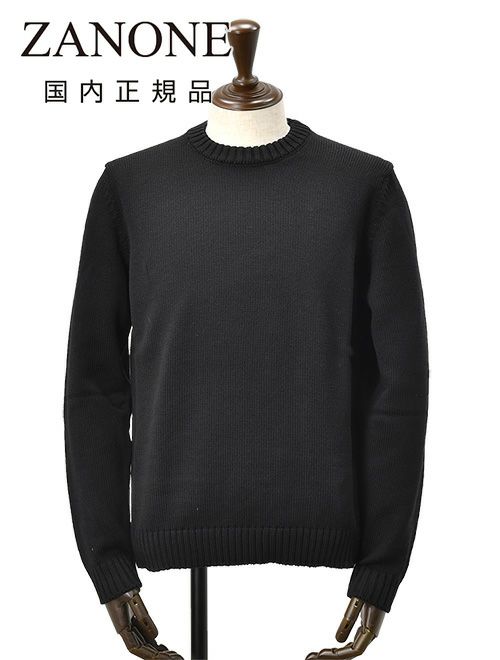 ZANONE ザノーネ GIRO ブラック 黒 50 クルーネック 000000035232-01-l.jpg?t=