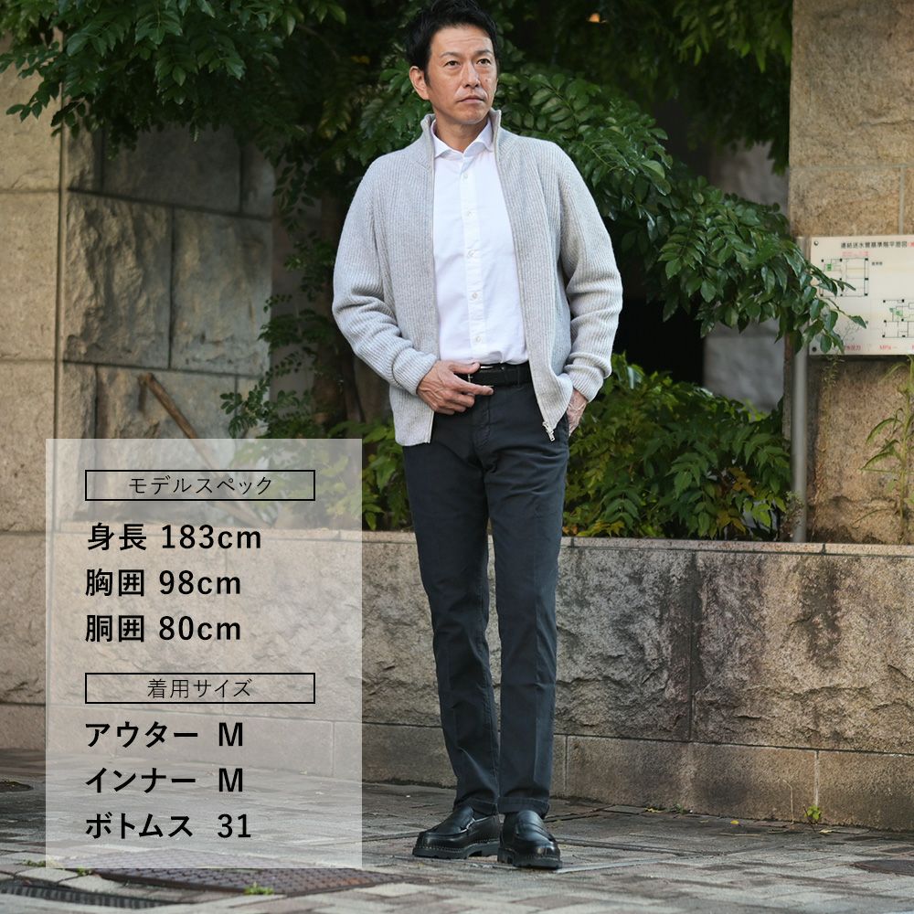 インコテックスINCOTEXSLACKSコットンパンツメンズチノスラックス100番ストレッチツイルブラック黒ノープリーツ製品染めスリムフィット刺繍ブランドロゴ国内正規品でらでら公式ブランド