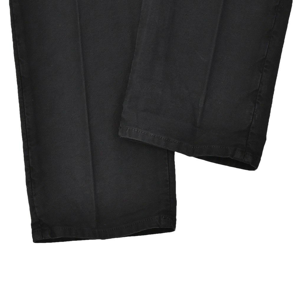 インコテックスINCOTEXSLACKSコットンパンツメンズチノスラックス100番ストレッチツイルブラック黒ノープリーツ製品染めスリムフィット刺繍ブランドロゴ国内正規品でらでら公式ブランド