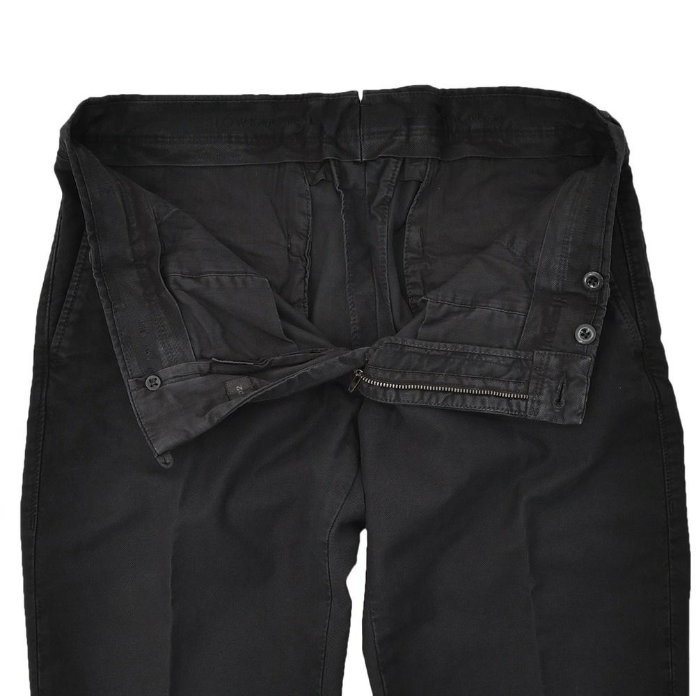 インコテックスINCOTEXSLACKSコットンパンツメンズチノスラックス100番ストレッチツイルブラック黒ノープリーツ製品染めスリムフィット刺繍ブランドロゴ国内正規品でらでら公式ブランド