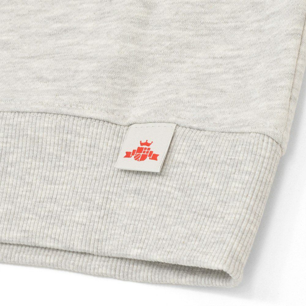 リプレイREPLAYプルオーバーパーカーメンズフーディースウェットシャツコットンテリー素材ライトグレーブランドロゴ刺繍裏パイルドローコード付き国内正規品でらでら公式ブランド