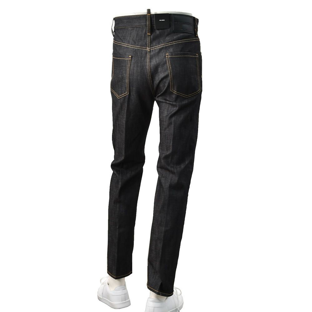 ディースクエアードDSQUARED2ジーンズメンズデニム642JEANコットンポリブラックウォッシュ黒ストレートS71LB1696微ストレッチ国内正規品でらでら公式ブランド