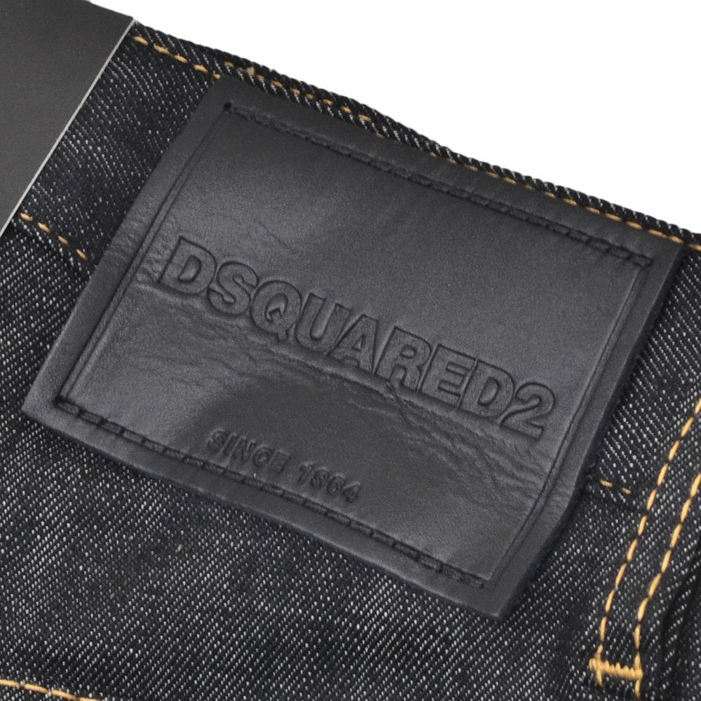 ディースクエアードDSQUARED2ジーンズメンズデニム642JEANコットンポリブラックウォッシュ黒ストレートS71LB1696微ストレッチ国内正規品でらでら公式ブランド