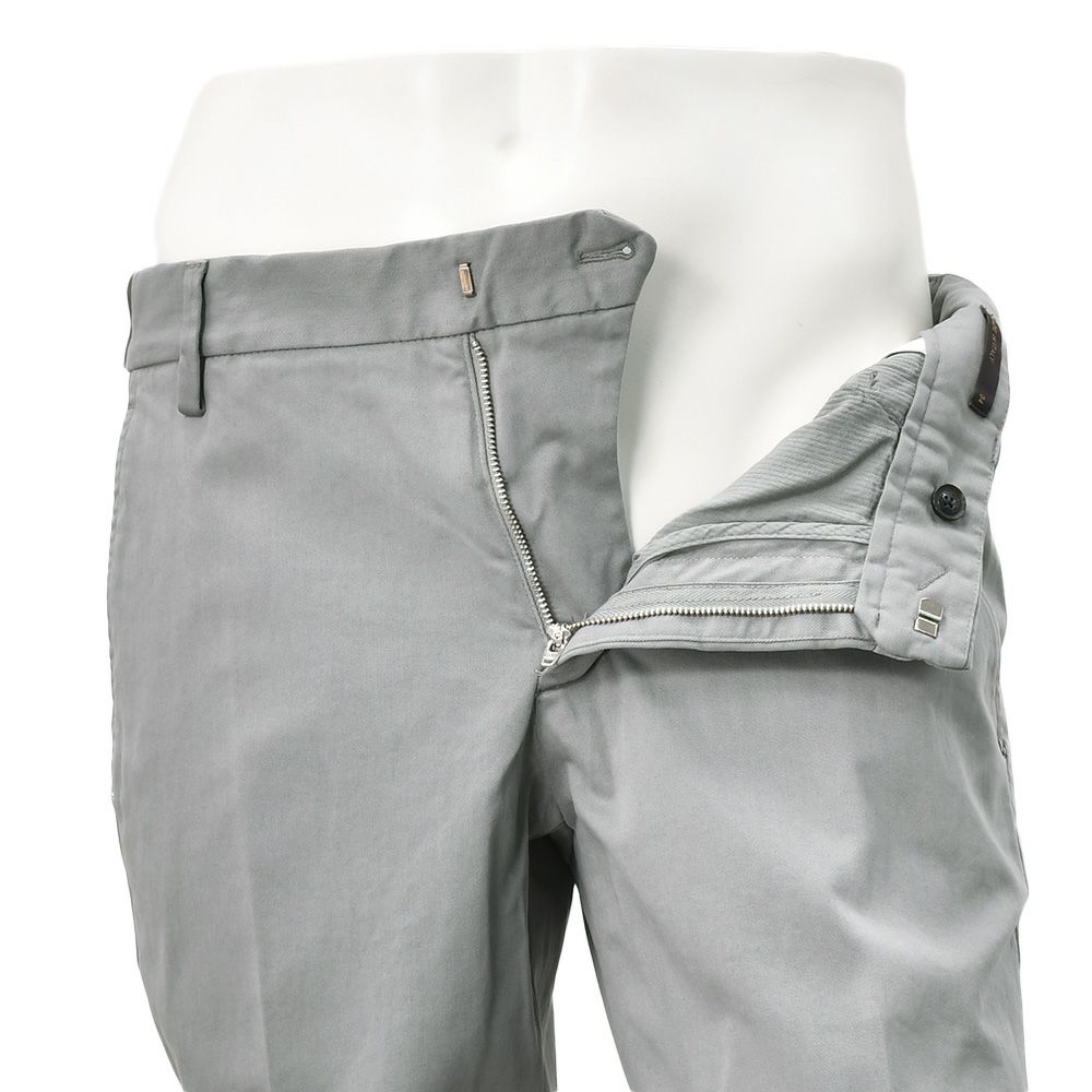 アントレアミENTREAMISコットンパンツメンズチノスラックス8188モデルストレッチコットンツイルグレースリムテーパードアイコンパッチ国内正規品でらでら公式ブランド