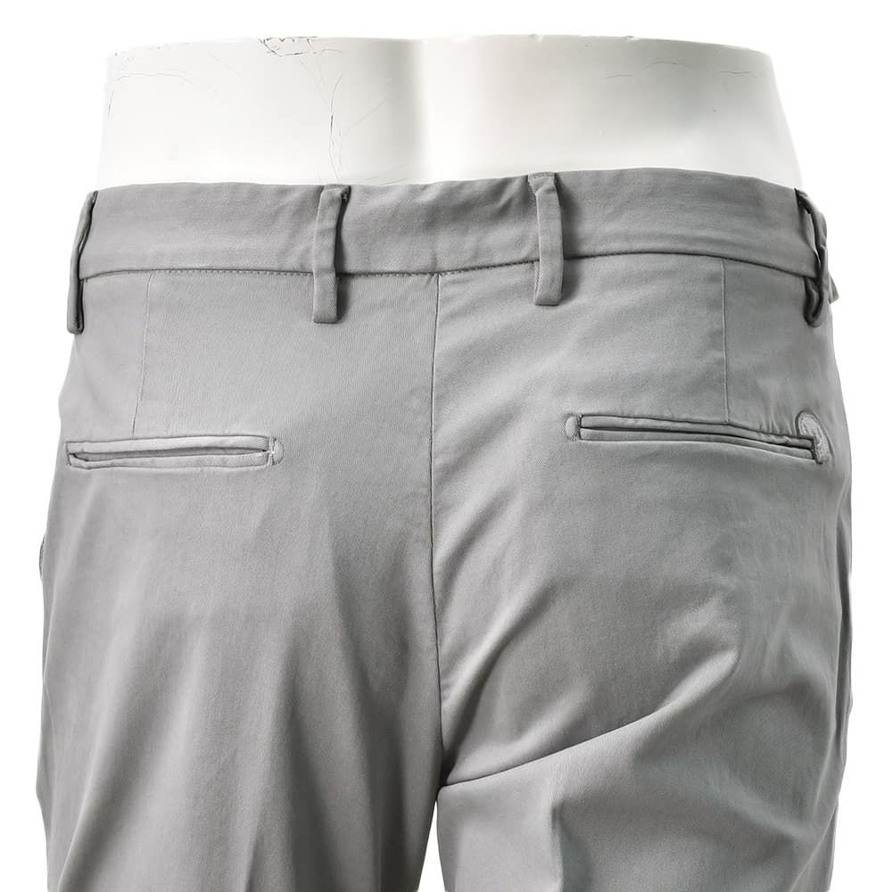 アントレアミENTREAMISコットンパンツメンズチノスラックス8188モデルストレッチコットンツイルグレースリムテーパードアイコンパッチ国内正規品でらでら公式ブランド