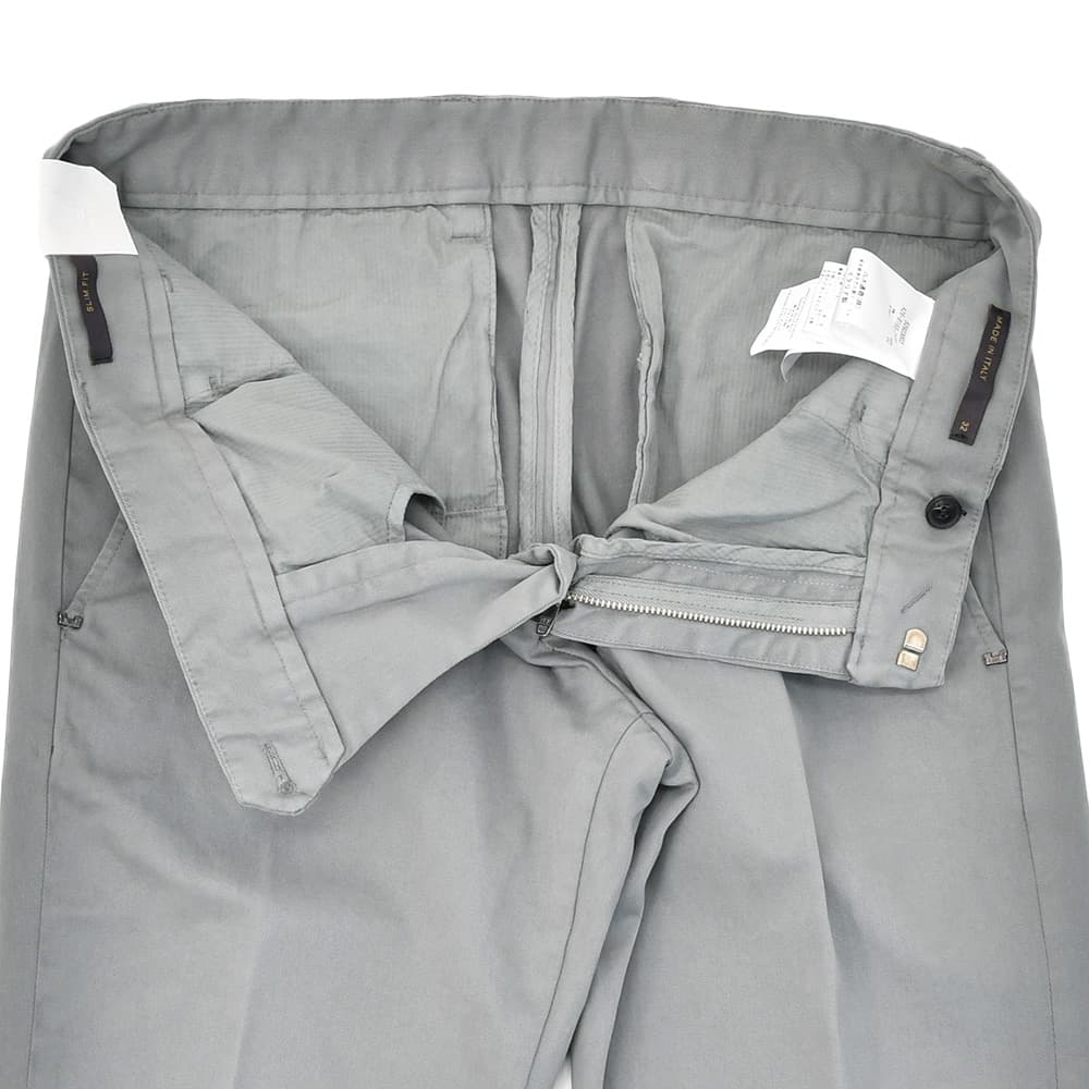 アントレアミENTREAMISコットンパンツメンズチノスラックス8188モデルストレッチコットンツイルグレースリムテーパードアイコンパッチ国内正規品でらでら公式ブランド