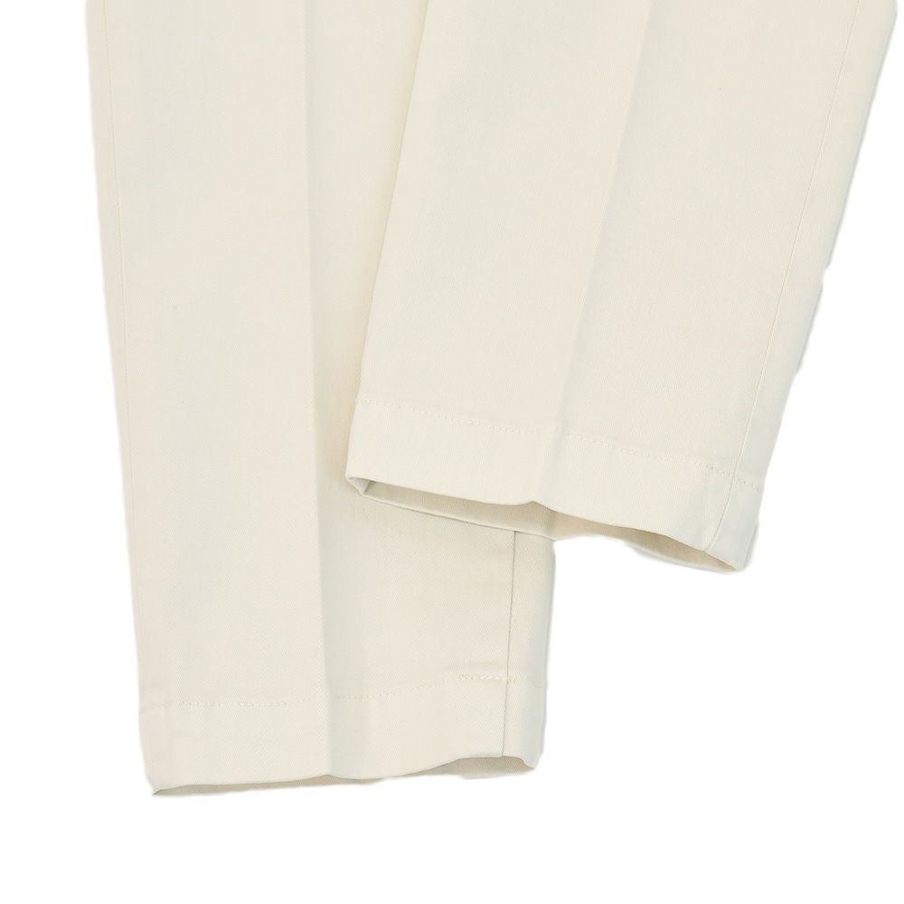 アントレアミENTREAMISコットンパンツメンズチノスラックス8188モデルストレッチコットンツイルオフホワイト白スリムテーパードアイコンパッチ国内正規品でらでら公式ブランド