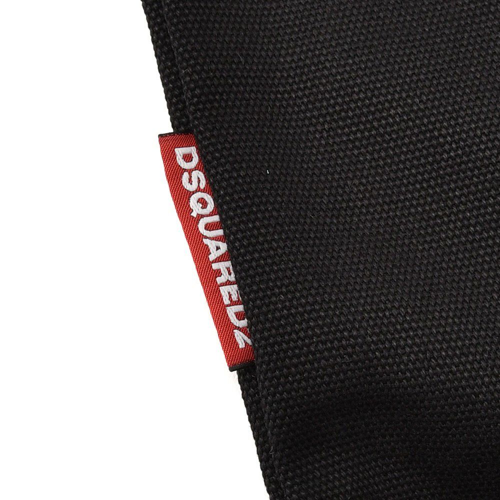 ディースクエアードDSQUARED2トートバッグ男女兼用S82SPM0096キャンバス生地ブラック黒OBSESSED2国内正規品でらでら公式ブランド