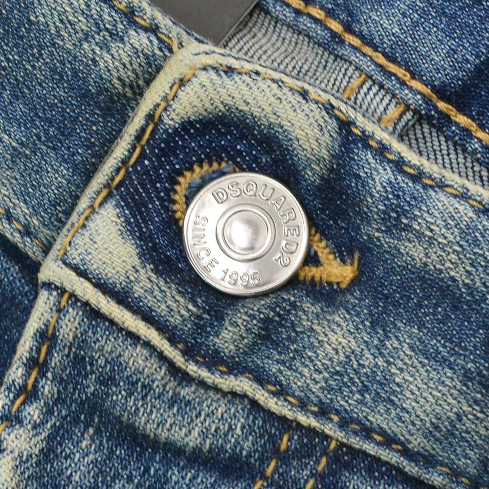 ディースクエアードDSQUARED2スリムテーパードデニムメンズコットンストレッチジーンズSKATERJEANスケータージーンヴィンテージブルー国内正規品でらでら公式ブランド