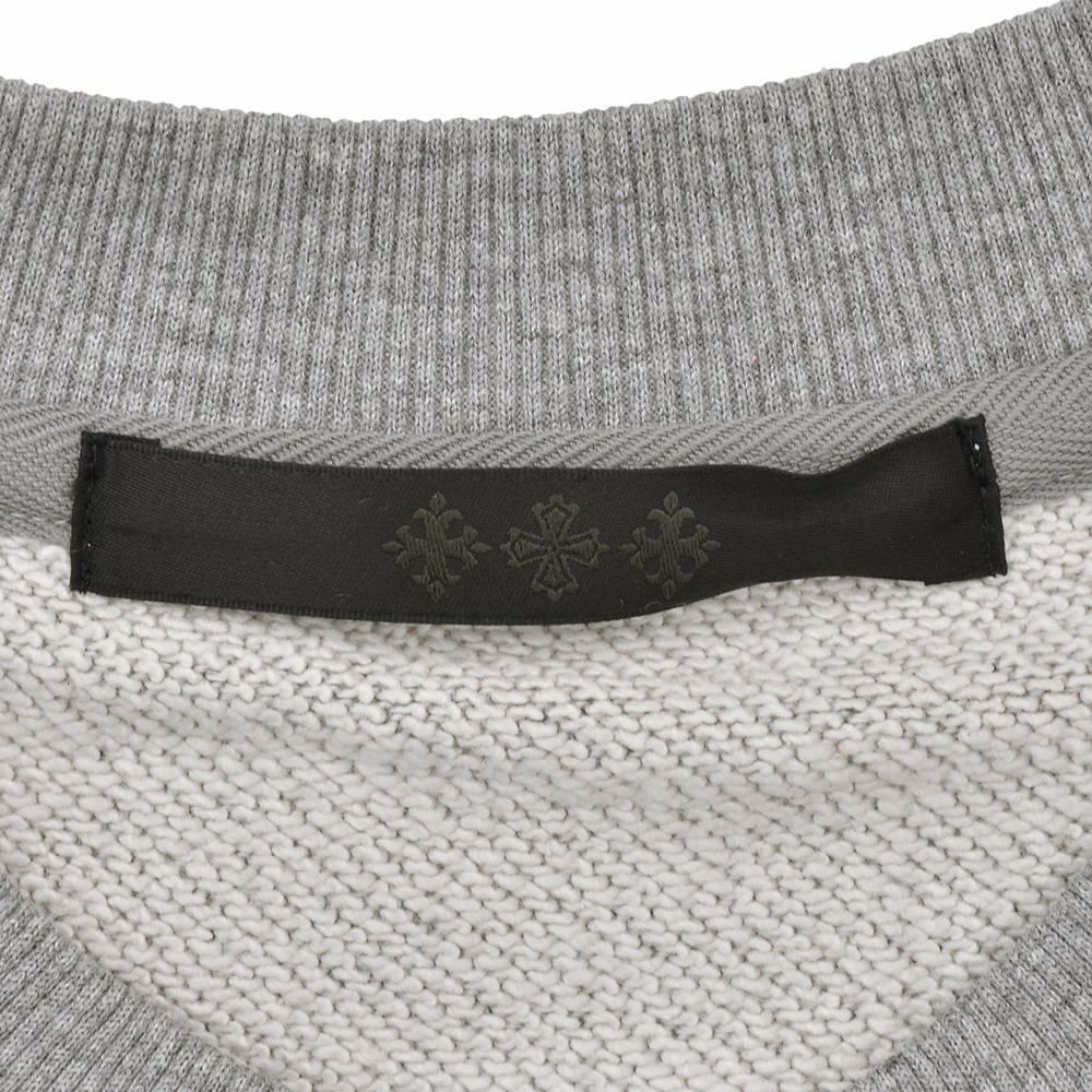 タトラスTATRAS長袖トレーナーメンズスウェットシャツフィダシオFIDASIOシルケットコットングレー左袖エンボスロゴ裏パイル仕様ドロップショルダーリラックスフィット国内正規品でらでら公式ブランド