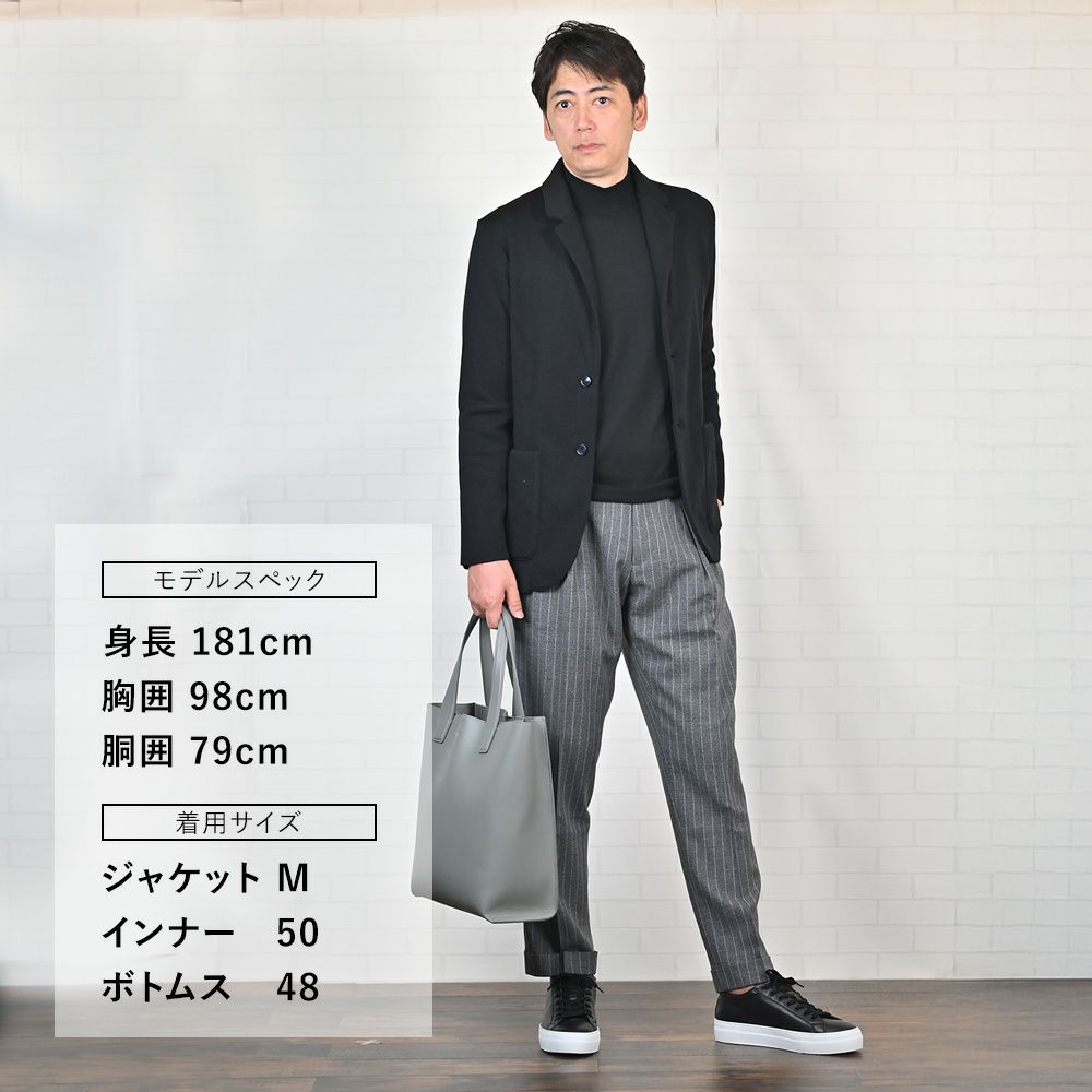 ベルウィッチBERWICHスラックスメンズSCOTCHスコッチ2インプリーツパンツハイツイストライトウールグレー×ホワイトアジャスター調節ワイドテーパードクロップド丈国内正規品でらでら公式ブランド