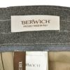 ベルウィッチBERWICHスラックスメンズSCOTCHスコッチ2インプリーツパンツハイツイストライトウールグレー×ホワイトアジャスター調節ワイドテーパードクロップド丈国内正規品でらでら公式ブランド