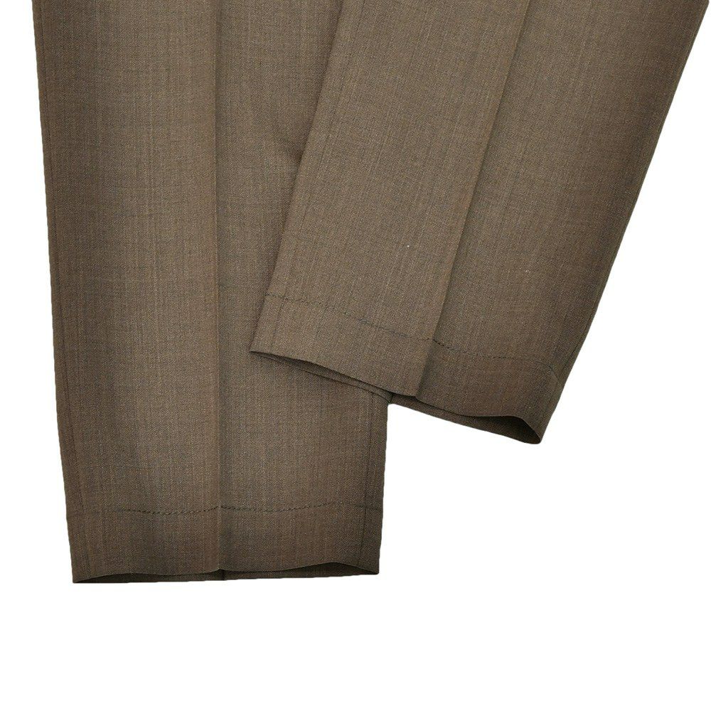 ブリリアBRIGLIA1949イージースラックスメンズウールパンツウィンブルドンWIMBLEDONSMarzotto社製ウール生地ブラウン茶テーパードシルエットゴムウエスト&ドローコード国内正規品でらでら公式ブランド