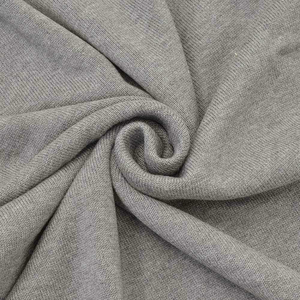 カネルKANELLバスクシャツメンズ長袖ニットソーボナパルトBONAPARTEクルーネック仕様メランジグレー無地オーガニックコットンヴィンテージリブ国内正規品でらでら公式ブランド