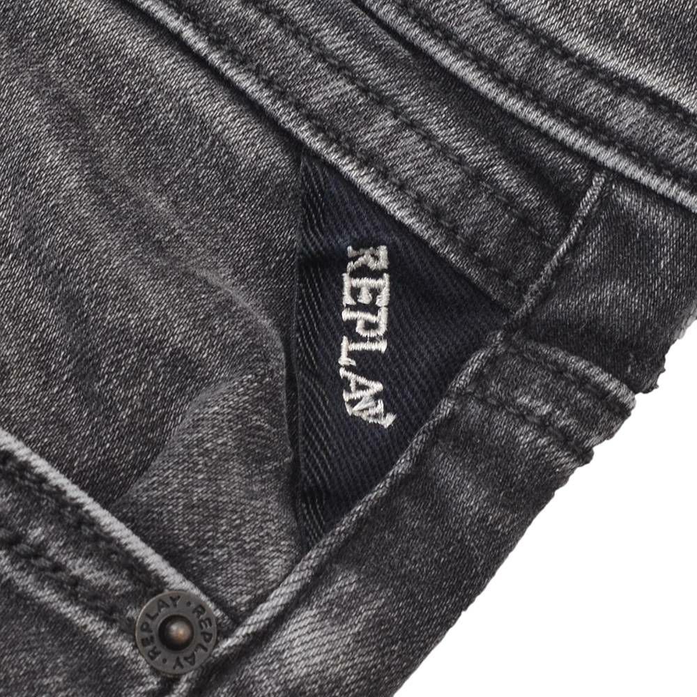 リプレイREPLAYストレッチデニムメンズストレートジーンズGROVERグローバーモデルHyperflexシリーズブラックウォッシュ11.5オンスコインポケットセルビッチテープ仕様国内正規品でらでら公式ブランド