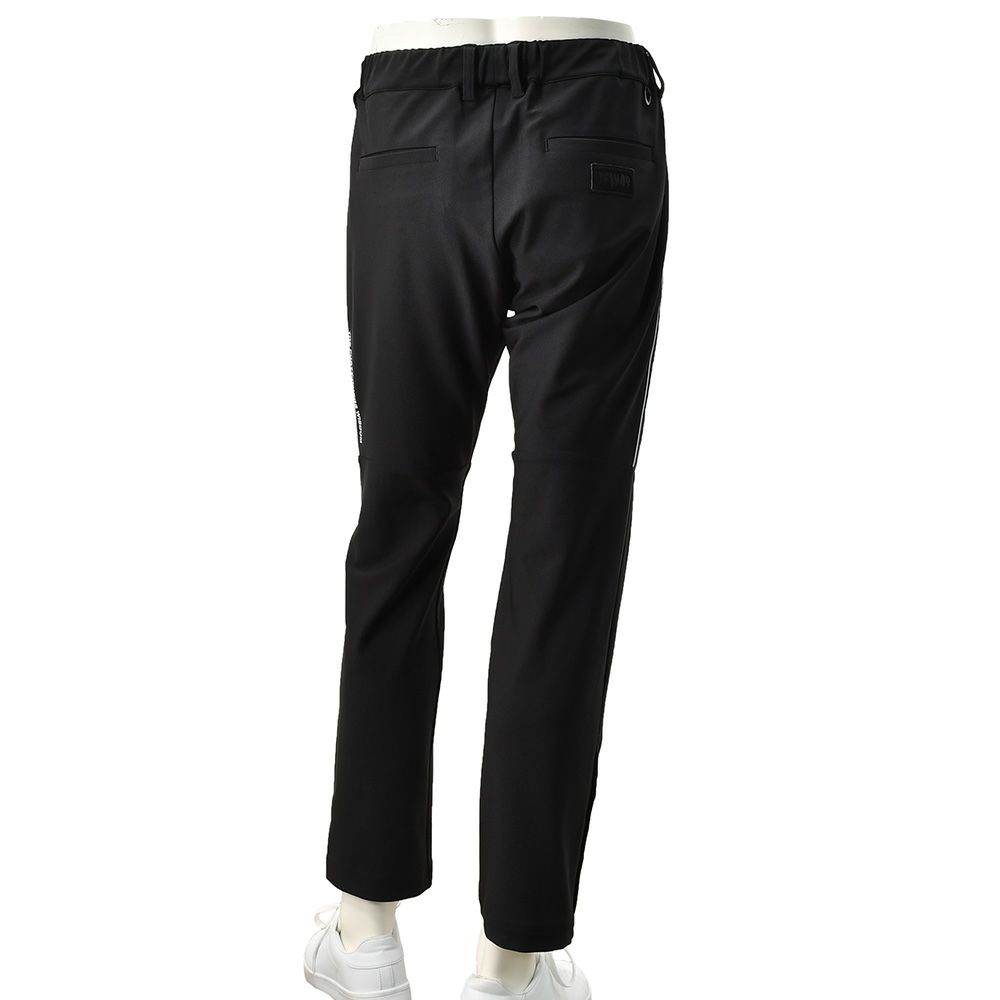 TFW49ティーエフダブリューフォーティーナイントラックパンツメンズジャージーパンツブラック黒配色パターン異素材切り替え2WAYキックバックUVカット吸水速乾多機能国内正規品でらでら公式ブランド