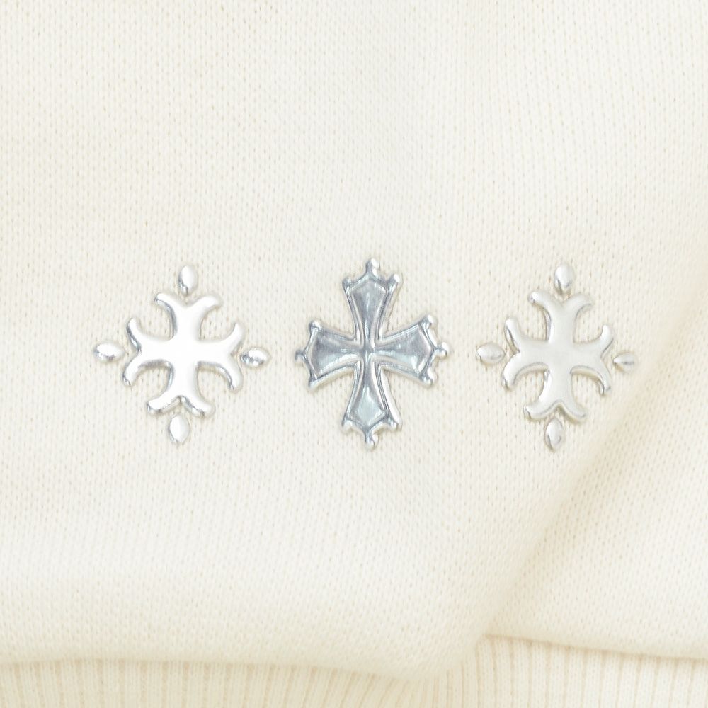 タトラスTATRASプルオーバーパーカーメンズスウェットパーカーAGULIAアギラオフホワイト白シルケットコットン裏パイル左袖エンボスロゴオーバーサイズ国内正規品でらでら公式ブランド