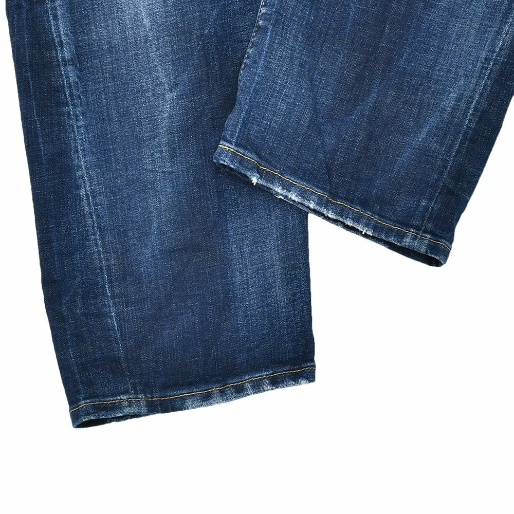 ディースクエアードDSQUARED2ダメージデニムメンズDUCATIコラボKawaiiJeansモデルコットンインディゴブルーウォッシュ国内正規品でらでら公式ブランド