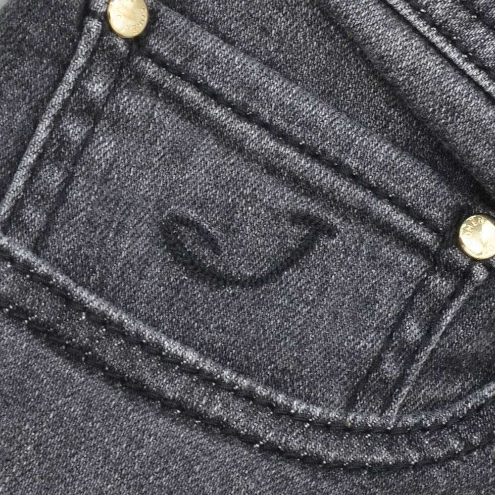 ヤコブコーエンJACOBCOHENストレッチデニムメンズNICKSLIMニックスリムコットンポリブラックウォッシュレザーバックパッチ国内正規品でらでら公式ブランド