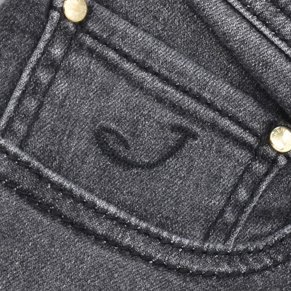 ヤコブコーエンJACOBCOHENストレッチデニムメンズNICKSLIMニックスリムコットンポリブラックウォッシュレザーバックパッチ国内正規品でらでら公式ブランド