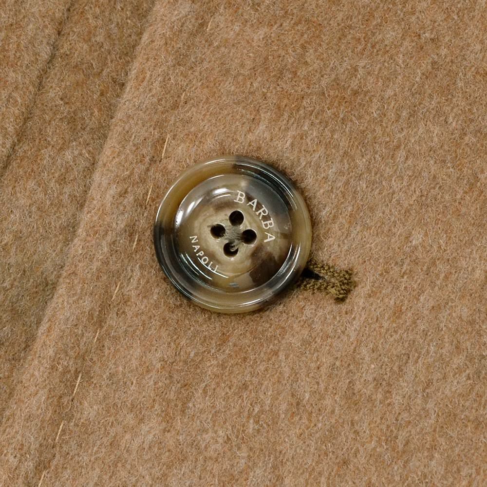 【ポイント8倍11/119:59まで】バルバBARBAダブルブレストコートメンズCLANGクランウールLoroPiana社製ファブリックキャメルミドル丈6つ釦国内正規品でらでら公式ブランド