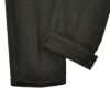 インコテックスINCOTEXウールスラックスメンズ100番ウールポリエステル混紡チャコールグレーノープリーツフランネル国内正規品でらでら公式ブランド