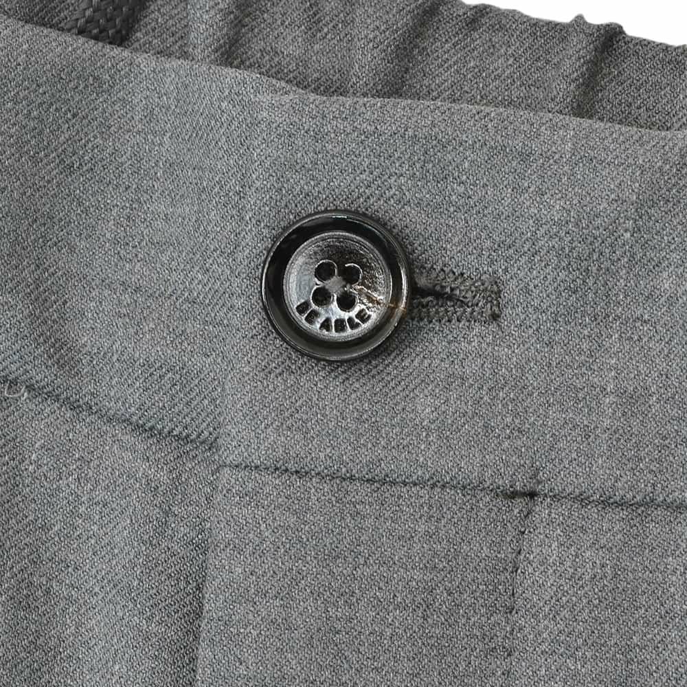 ビーエイブルBEABLEテーパードスラックスメンズイージーパンツRICCARDOリカルドウォッシャブルウール生地グレーメランジ1プリーツストレッチツイル国内正規品でらでら公式ブランド