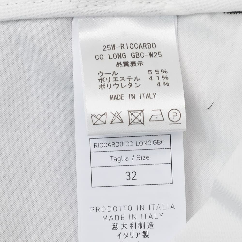 ビーエイブルBEABLEテーパードスラックスメンズイージーパンツRICCARDOリカルドウォッシャブルウール生地グレーメランジ1プリーツストレッチツイル国内正規品でらでら公式ブランド