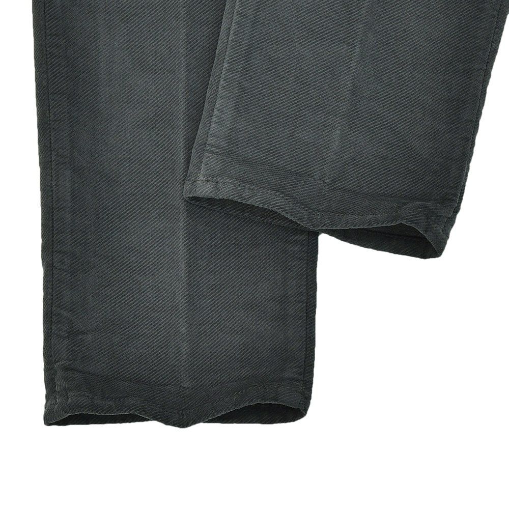 インコテックスINCOTEXコーデュロイパンツメンズ100番ツイル織りコットンストレッチチャコールグレーノープリーツスリムフィットウォッシュド加工国内正規品でらでら公式ブランド