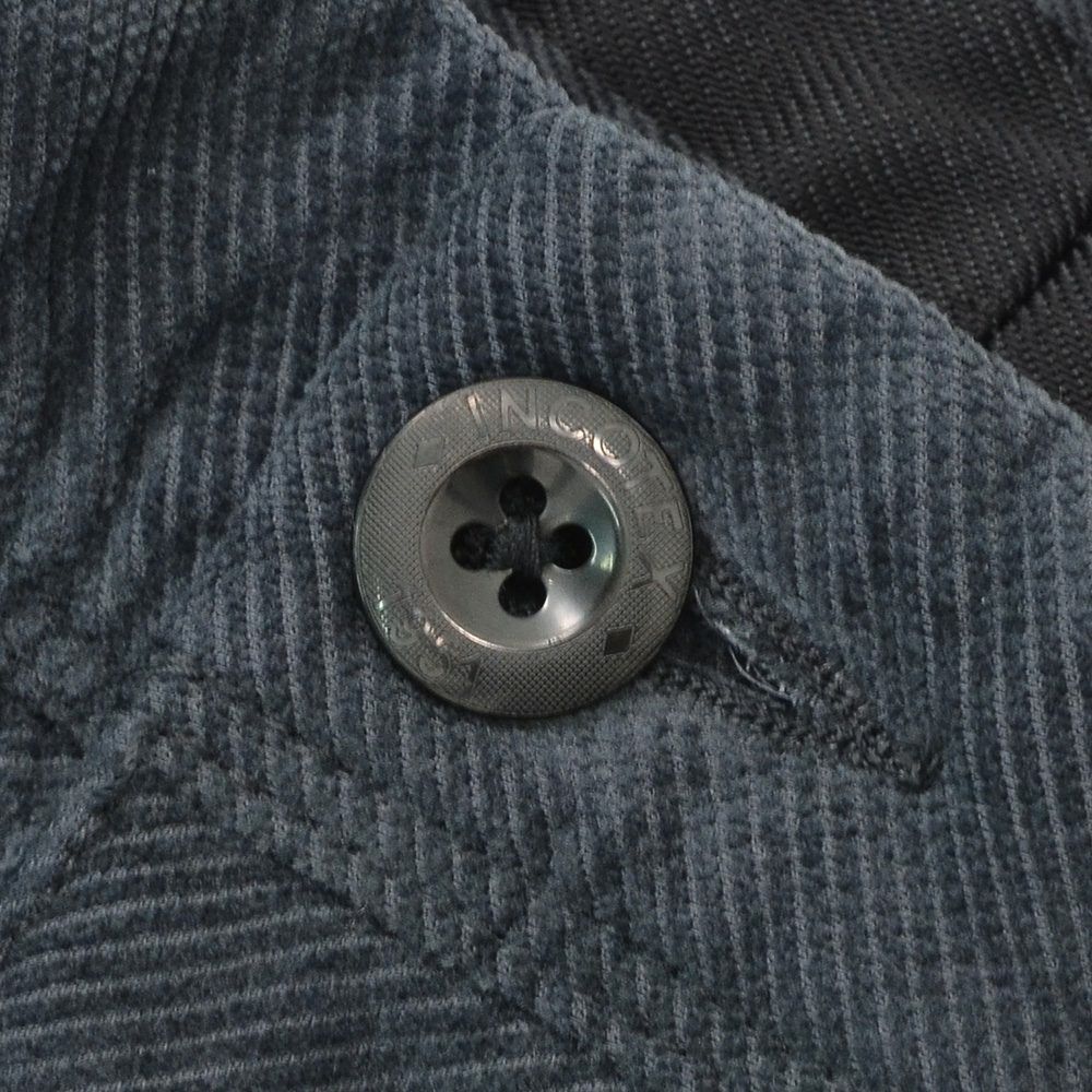 インコテックスINCOTEXコーデュロイパンツメンズ100番ツイル織りコットンストレッチチャコールグレーノープリーツスリムフィットウォッシュド加工国内正規品でらでら公式ブランド