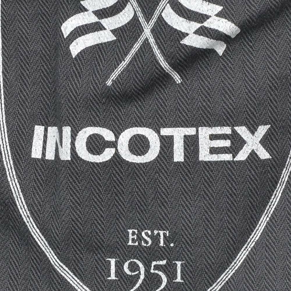 インコテックスINCOTEXコーデュロイパンツメンズ100番ツイル織りコットンストレッチチャコールグレーノープリーツスリムフィットウォッシュド加工国内正規品でらでら公式ブランド