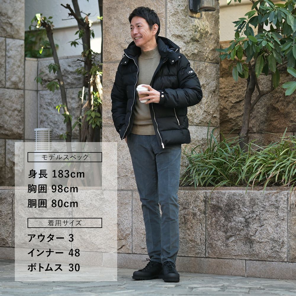 インコテックスINCOTEXコーデュロイパンツメンズ100番ツイル織りコットンストレッチチャコールグレーノープリーツスリムフィットウォッシュド加工国内正規品でらでら公式ブランド