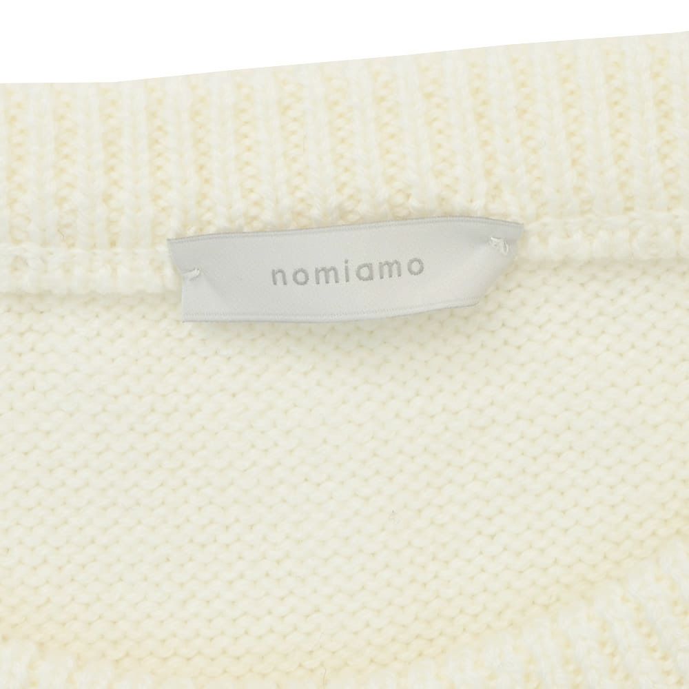 ノミアモnomiamoウールニットメンズgirocolloジーロコッロウール100%オフホワイトクルーネックミドルゲージ国内正規品でらでら公式ブランド