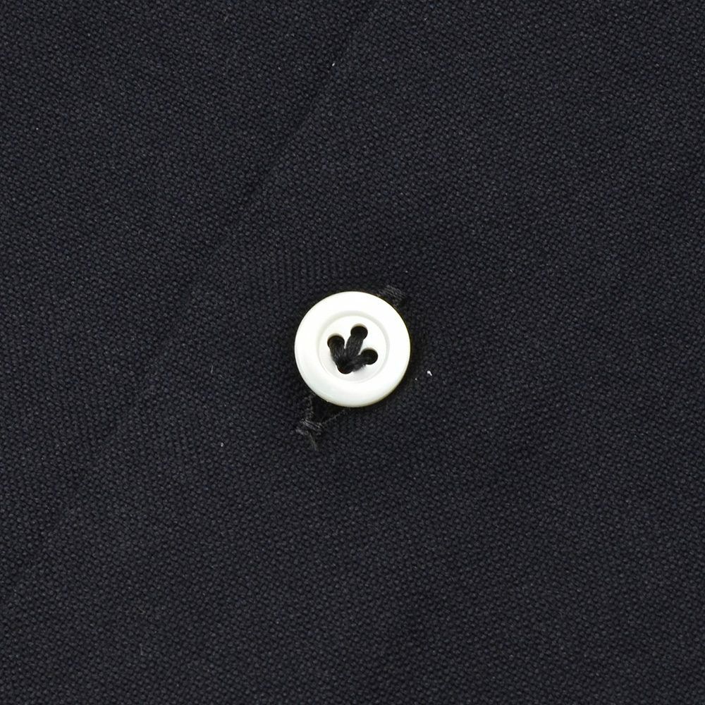 ジャンネットGIANNETTO長袖シャツメンズロイヤルオックスフォード生地スリムフィットSLIMFITブラック黒ホリゾンタル襟コットン100％イタリア製国内正規品でらでら公式ブランド