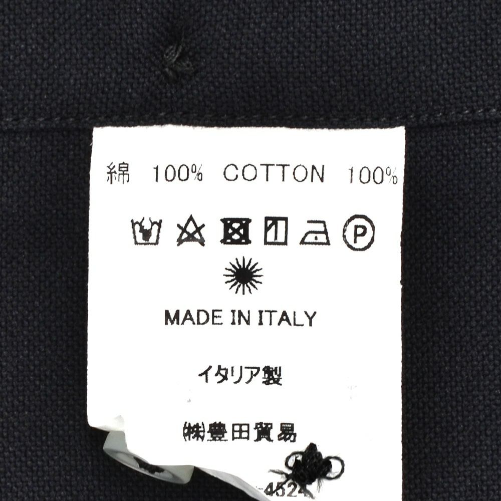 ジャンネットGIANNETTO長袖シャツメンズロイヤルオックスフォード生地スリムフィットSLIMFITブラック黒ホリゾンタル襟コットン100％イタリア製国内正規品でらでら公式ブランド