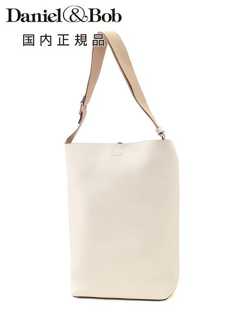 ダニエル&ボブDaniel&Bob縦長ショルダーバッグ男女兼用レザーバッグETTOREエットレアイボリー白ダニボブアルチェ・アコピアート調節可能コードイタリア製国内正規品でらでら公式ブランド