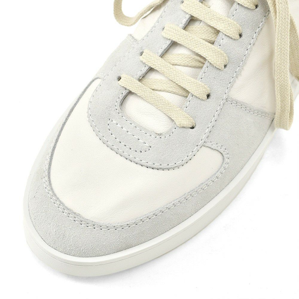 ペリーコサニーPELLICOSUNNYレザースニーカーメンズレースアップシューズM009モデルゴートレザーホワイト白ジャーマントレーナーTRAVISトラヴィスソール国内正規品でらでら公式ブランド